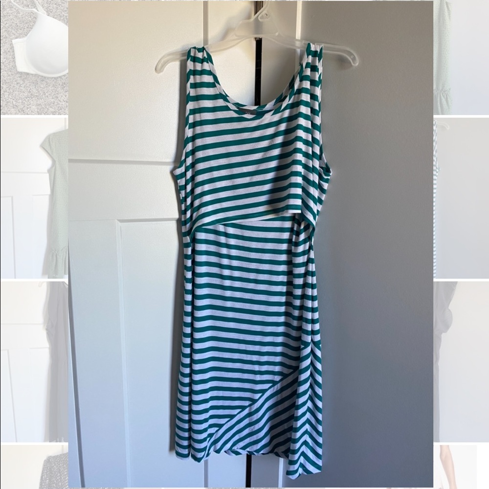 Milk Nursing Wear striped nursing dress, size XL